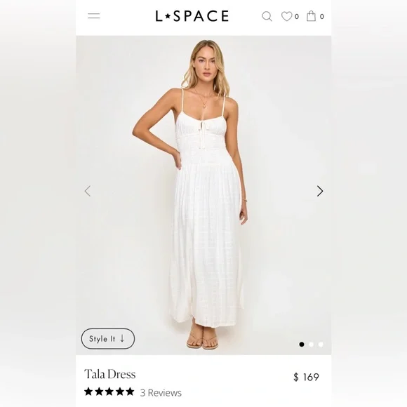 L*Space Tala White Maxi Dress - Picture 2 of 7